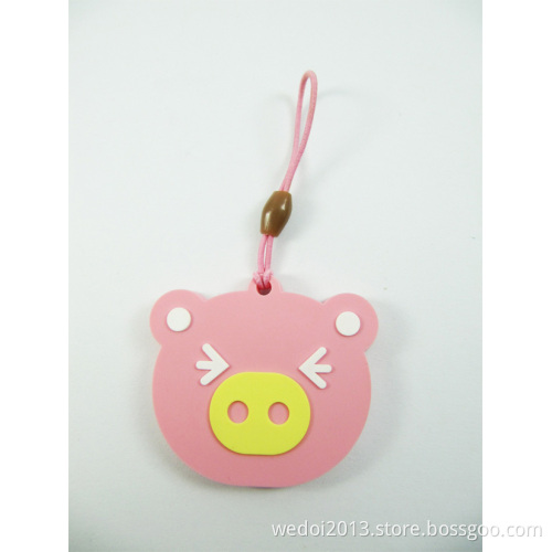 Attractive Pink Pig Keychain for Mobile Phone (WY-K11)